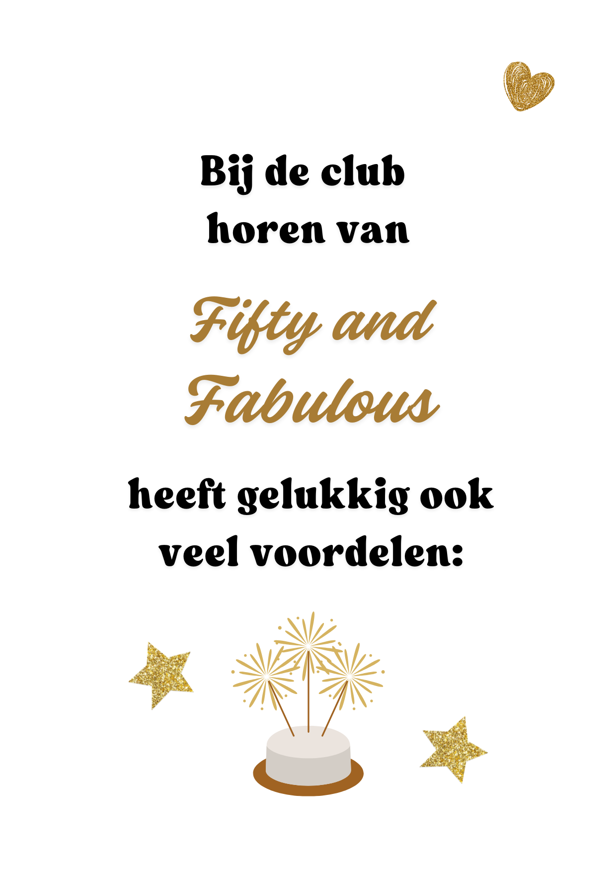 Bonboekje voor een vrouw die 50 jaar wordt. Een printbaar bestand, wat je zelf kunt uitprinten en in een insteek fotomapje doet samen met cadeaubonnen. Het bestand is bewerkbaar in Canva om te personaliseren.