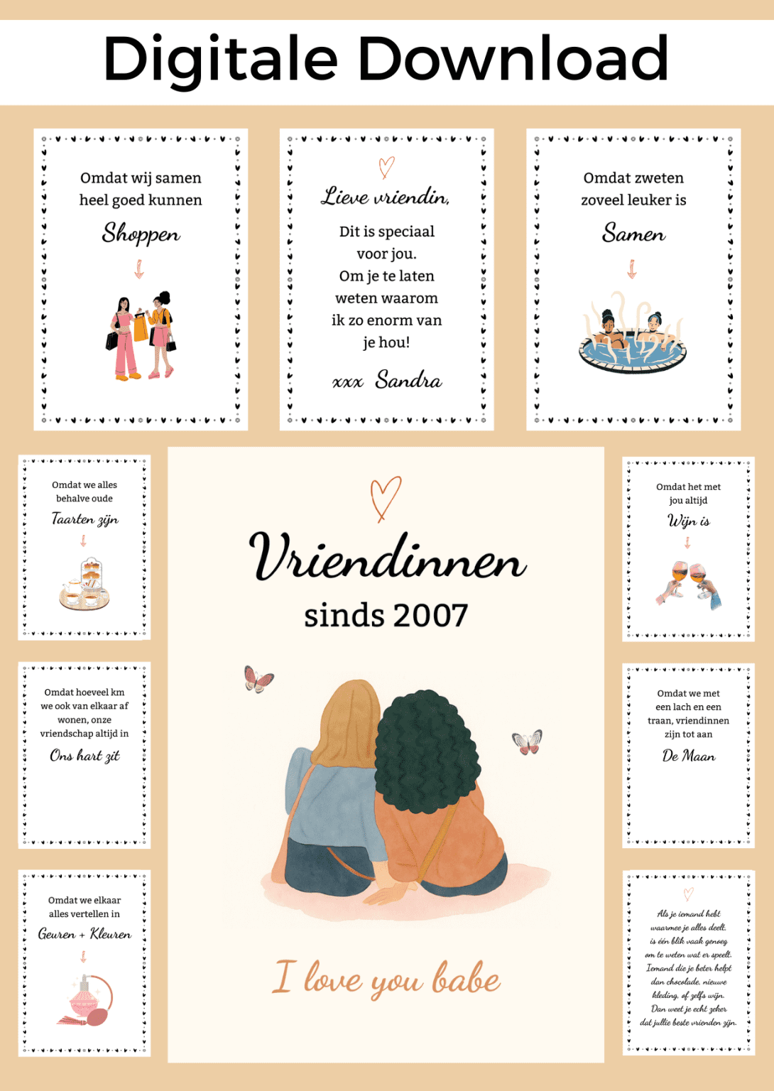 Bonboekjes, printbaar bestand om te geven met cadeaubonnen