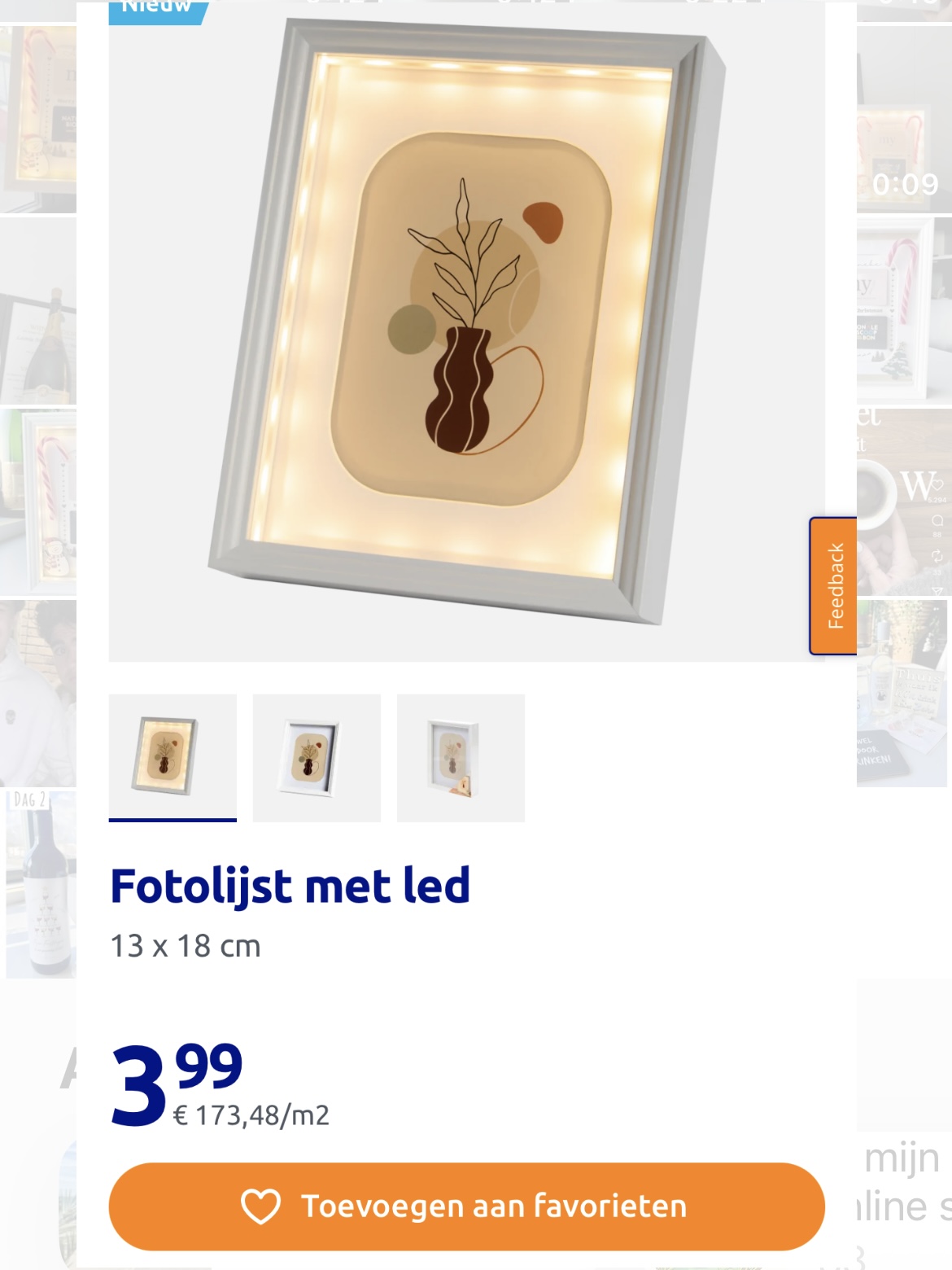 gratis digitale download voor led foto lijst van de action