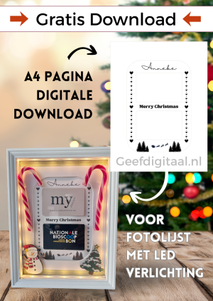 Led Lijst Kerst – PDF en Canva Sjabloon