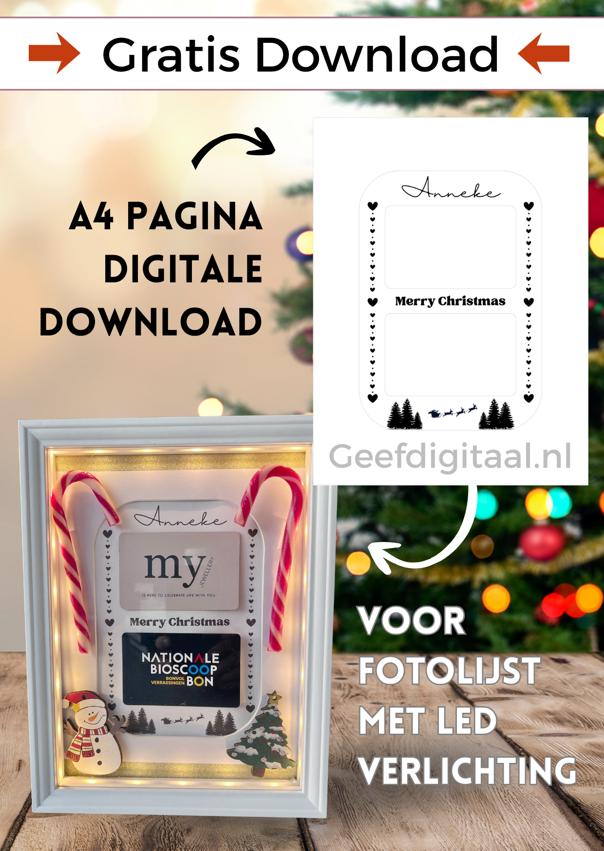 gratis digitale download voor led foto lijst van de action