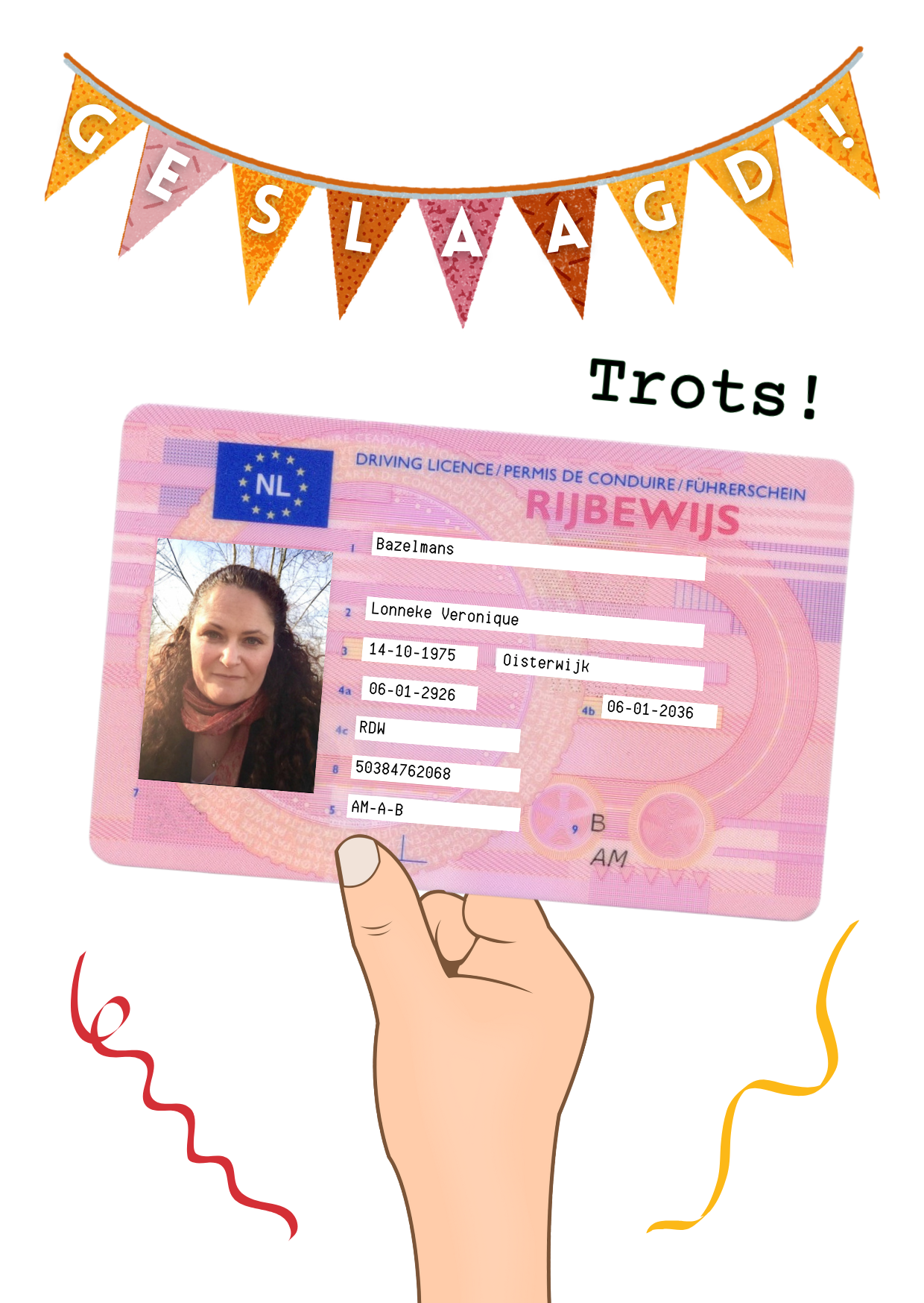 Rijbewijs Geslaagd bonboekje is een super originele manier om iemand geld te geven wanneer het roze papiertje binnen is. Het is een printbaar bestand, wat je zelf kunt uitprinten en in een insteek fotomapje doet samen met cadeaubonnen. Het bestand is bewerkbaar in Canva om te personaliseren.