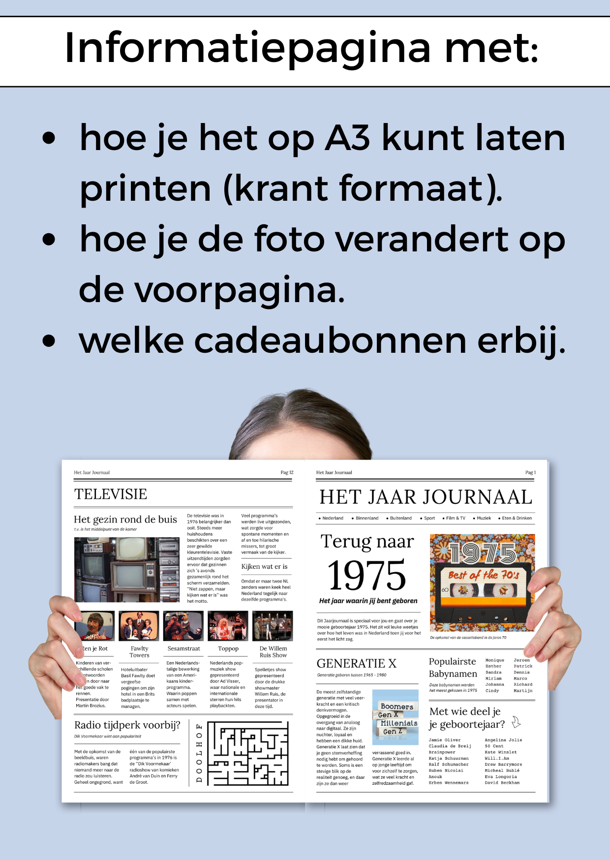 1975 Jaarkrant Verjaardag Man - PDF en Canva Sjabloon - Afbeelding 4
