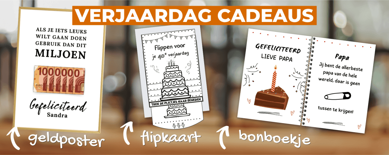 naar alle digitale verjaardag cadeaus