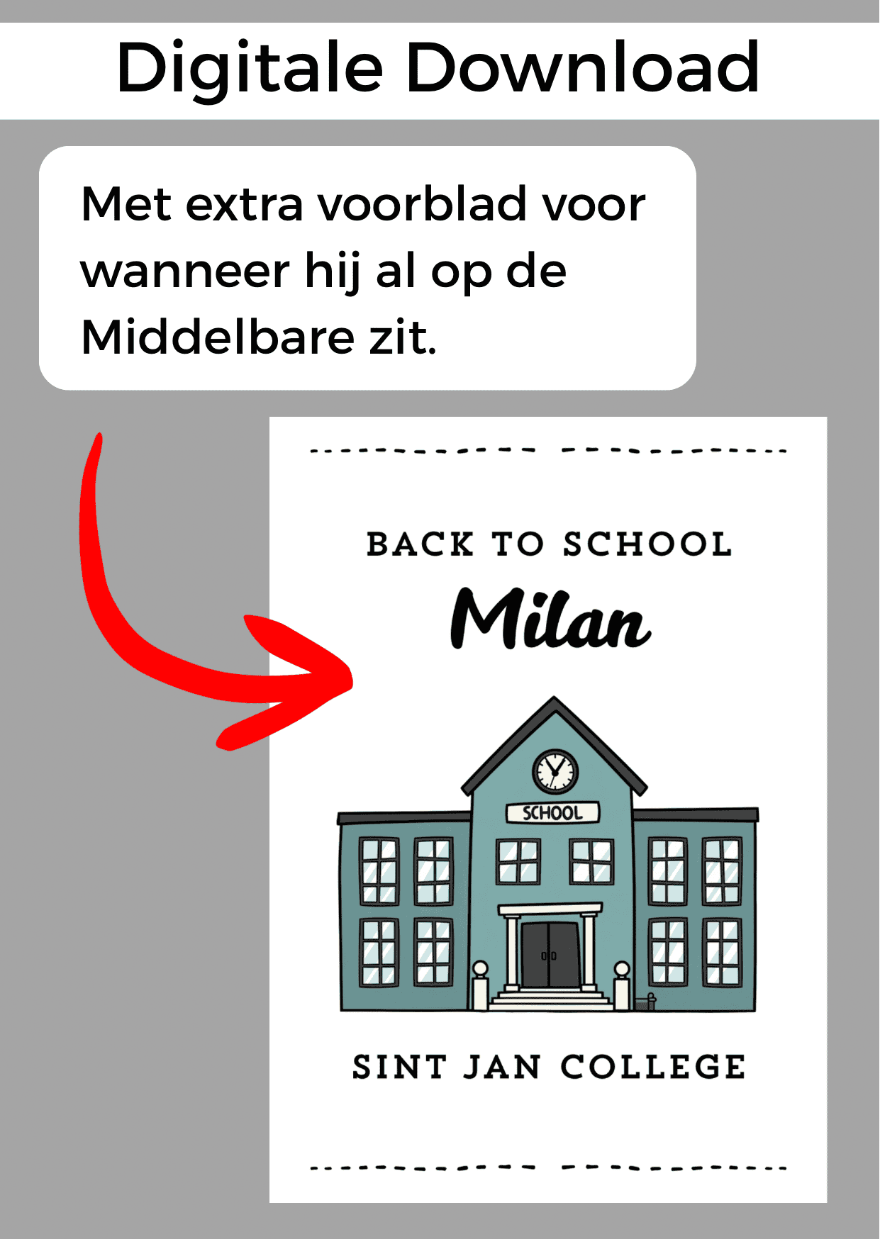 Middelbare School Jongen Bonboekje - PDF en Canva Sjabloon - Afbeelding 2