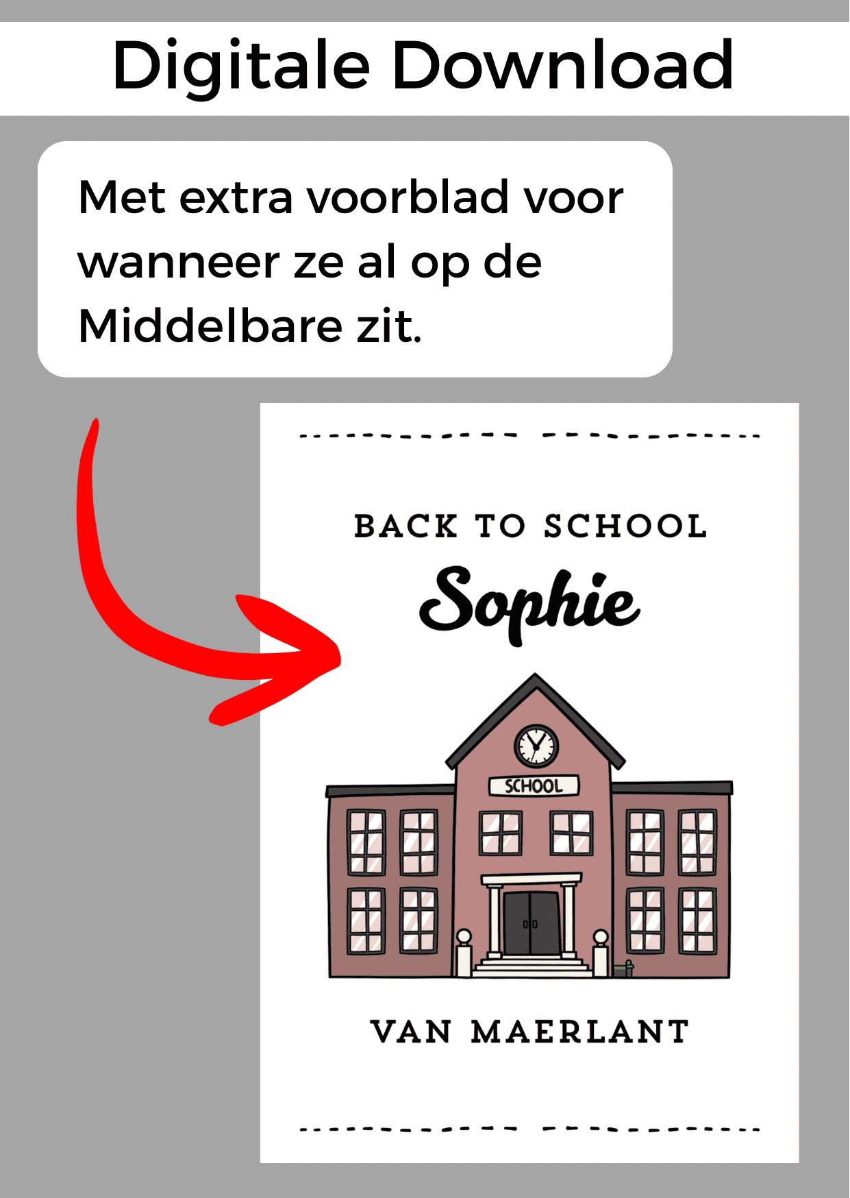 Middelbare School Meisje Bonboekje - PDF en Canva Sjabloon - Afbeelding 2