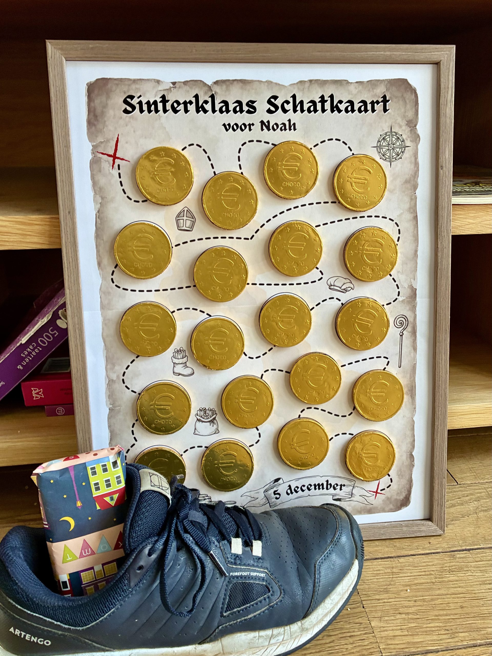Aftelposter Sinterklaas Schatkaart - PDF en Canva Sjabloon - Afbeelding 2