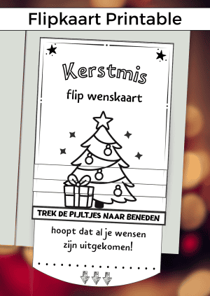 Flipkaart Kerst Jongen – PDF Printable