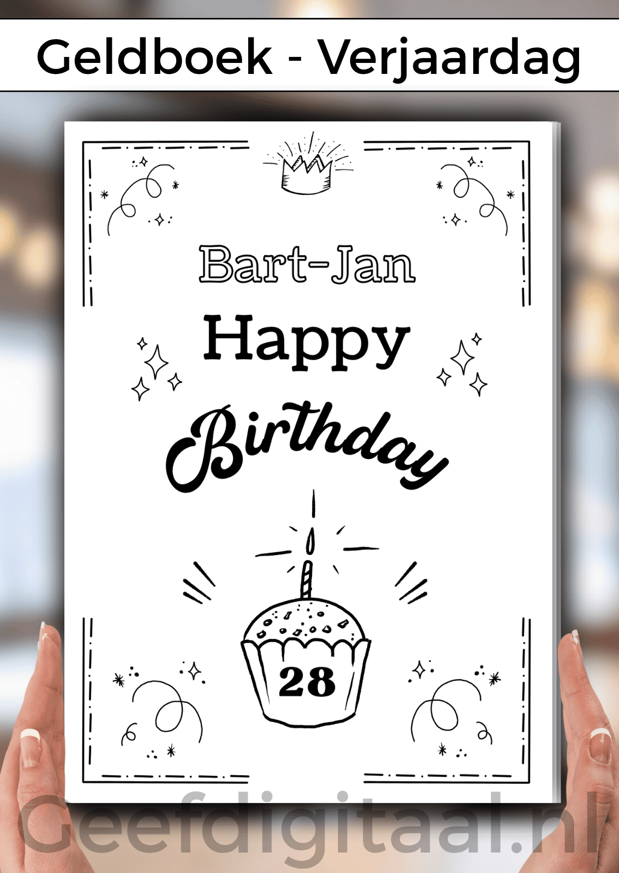 Geldboek Verjaardag is een origineel en onvergetelijk cadeau! Met leuke teksten, mini cadeautjes met zinspelingen én geld! Het is een digitale download voor A4 formaat, je ontvangt een Pdf bestand en een Canva link. Deze laatste kun je in Canva personaliseren.